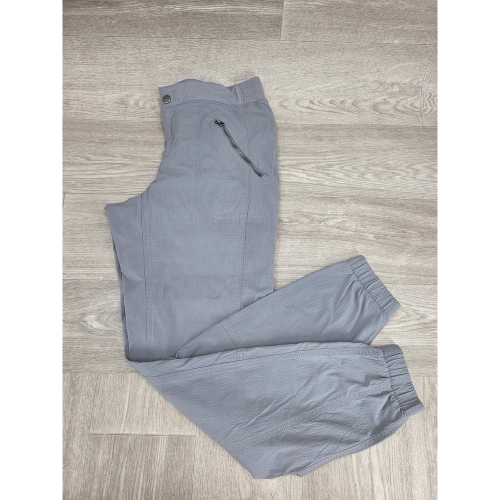 Athleta Women's Jogger Pants Size 12 Tall Gray Stretch Athletic Casual Pockets